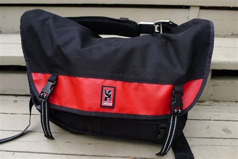 fake chrome messenger bag